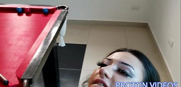  Mini serie - Playing pool with the most famous Brazilian BBW teen Agatha Ludovino - Episode 1 Blowjob